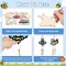 10 Pack Bee Wind Chime Kit for Kids Make You Own Honey Bee Wind Chimes Ornaments DIY Coloring Wooden Art and Craft for Insects Spring Art Activities Birthday Party Decorations